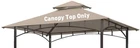 Olilawn Grill Gazebo Replacement Canopy Roof, 5' X Outdoor 8', Khaki New. Price: $57.11.