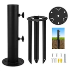 Vanroug Patio Umbrella Stand Base, In-ground Holder, Grass Black New. Price: $52.93.