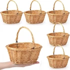 Small Wicker With Handle Flower Girl Baskets Oval Willow Woven Braided... New. Price: $76.12.