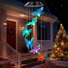 Wenana Blue Butterfly Solar Wind Chimes Changing Lights Multicolor New. Price: $31.33.