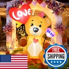 Letime 5 Ft Valentine's Day Inflatable Outdoor Decorations Bear With 2 Heart Bal New. Price: $57.40.