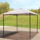 10 Ft X Steel Gazebo With Polyester Canopy Top - Gray By Sunnydaze New. Price: $148.67.