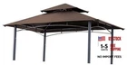 Scocanopy 8X5 Ft Replacement Grill Bbq Gazebo Top Compatible L-GG001PST-F Brown New. Price: $28.59.