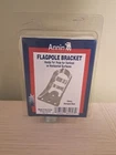 New Annin Flagmakers Steel Flagpole Bracket Holder 3/4" With Screws. Price: $5.00.