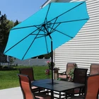 9 Ft Aluminum Patio Umbrella With Tilt And Crank - Turquoise By Sunnydaze New. Price: $79.67.