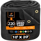 Mesh Tarp 10 20 Heavy Duty Black Protective Cover Xpose Safety Multipurpose New. Price: $154.99.