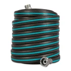 Garden Hose Lightweight With Metal Couplings Black/aqua 1/2" X 100' Gilmour New. Price: $96.20.