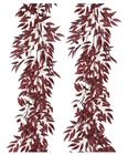 Recutms Artificial Hanging Willow Leaves Vine Twigs 2PCS 5.7FT Fake Silk New. Price: $19.99.