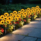 Solar Lights 6 Pack Sunflower Waterproof Garden Outdoor Decor Ostritec Patio New. Price: $89.99.