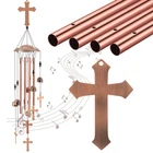 Briwooody 36" Cross Wind Chimes For Outdoor Garden Decor, Christian Gift New. Price: $43.48.