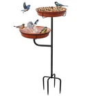Yalinka Freestanding Bird Bath & Feeder Bowl Outdoor Garden - Easy Clean, Sturdy New. Price: $62.05.