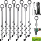 12 Inch Ground Anchors, 8 Pcs Heavy Duty Tent Stakes, Easy To Install And Reusab New. Price: $69.04.