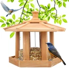 Liawm Red Cedar Hanging Bird Feeder For Outdoors, Hexagon, Large Capacity New. Price: $82.16.