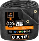 Xpose Safety Heavy Duty Mesh Tarp 8 16 Multipurpose Black Protective Cover New. Price: $59.99.