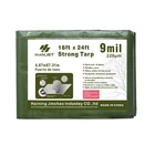 Hanjet Heavy Duty Tarp 16 X 24 9-MIL Waterproof Poly Reinforced Cover Tent New. Price: $96.54.