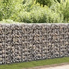 Gabion Wall With Covers 236X11.8X39.4" Galvanized Steel Silver Weather Resistant New. Price: $341.19.