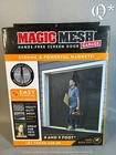Magic Mesh Garage Door Hands Free Magnetic Screen 8X9 Foot Open. Price: $23.00.