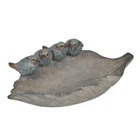 Newman House Studio Bath Bowl - Garden Decor Polyresin Birds On Leaf. Price: $49.27.