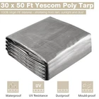 Yescom 30X50FT 10-MIL Plastic Tarp Waterproof Heavy Duty Cover Shade Canopy Farm New. Price: $199.90.