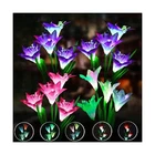 Angmln 6 Pack Solar Flowers Lights Garden Stake Outdoor 24 Head Lily 7 Color ... New. Price: $93.32.