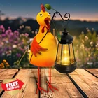 Yulloyello Chicken Solar Garden Statue Lantern New. Price: $41.99.