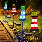 Beidoulu Solar Lighthouse Garden Lights 4 Pack Waterproof, 7-COLOR Changing Le New. Price: $70.10.