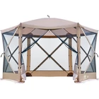 Pop Up Gazebo Screen House Tent 11.5 Ft Brown Camping Canopy Ever Advanced 8-10 New. Price: $299.99.