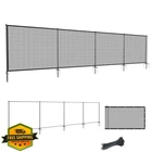 Sunnyroyal 5'X24' Gray Privacy Fence Screen Panel Iron Poles New. Price: $200.98.