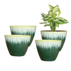 Lesoasis 8 Inch Plant Pots With Drainage Holes Pack Of 4 Plastic Flower Ind. Price: $43.22.