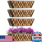 Karlliu Pack 14 Inch Window Boxes Planters Railing With Coco Liner New. Price: $57.94.