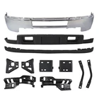 Front Bumper Chrome Steel + Set Of 8 Brackets For 2011-2014 Silverado 2500HD New. Price: $574.19.