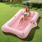 Moko Pool Floats Adult, Large Floating Bed With Ice Bar, Tanning Raft New. Price: $55.57.