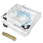 Kgitpve 7 X 10 Clear Vinyl Pvc 14 Mil Tarpaulin Tarps Grommets Duty New. Price: $101.59.
