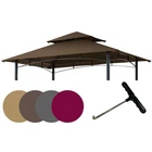 8 X 5 Grill Bbq Gazebo Double Tiered Replacement Canopy Roof Outdoor Barbecue... New. Price: $76.61.