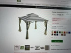 Garden Winds Replacement Canopy Top Cover For The Madaga Gazebo - Stripe Stone New. Price: $70.00.