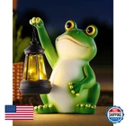 Vuees Solar Frog Garden Statue Light, Outdoor Waterproof Decorative Lantern Figu New. Price: $43.09.