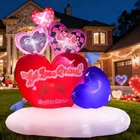 Kissuny 6.5 Ft Giant Valentine Inflatable Hearts Decor, Led Light Up Ballo New. Price: $68.95.