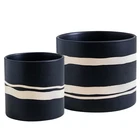 Nihow Modern Ceramic Pot - 5 + 7 Inch Flower For All Indoor Plants ... New. Price: $40.86.