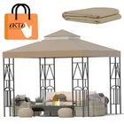 119''X119'' Canopy Replacement Top Double Tiered Gazebo Cover Khaki New. Price: $71.03.