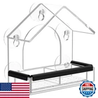 Window Bird Feeder W/ 5 Suction Cups, Durable Acrylic, Watching Gift New. Price: $27.64.
