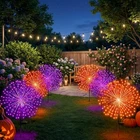 Tujoe 6 Pcs Easter Solar Firework Stake Lights 180 Led Modes Waterproof New. Price: $56.93.
