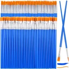 126 Pcs Small Paint Brushes Bulk, Flat And Round Pointed Set For New. Price: $16.08.