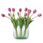 Duyone 15PCS Artificial Tulips Flowers, Latex Bouquet, Fake For Office New. Price: $47.64.