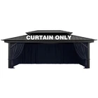 Pakunoda 12'X20' Waterproof Gazebo 4-PANEL Privacy Sidewalls W/ Double Zipper New. Price: $184.11.