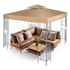 Flexzion Gazebo Cover Replacement Canopy Top 10X10 Ft 3M - Double Tier T... New. Price: $96.99.
