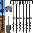 16IN Tent Stakes, Ground Anchors Screw In, With 1PCS Heavy Duty Adap New. Price: $39.92.