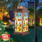 Fussion Sunflower Solar Lanterns Garden Decor New. Price: $42.99.
