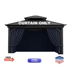 Pakunoda Outdoor Gazebo Curtain Replacement Universal 4-PANEL Sidewalls 12 X New. Price: $201.58.