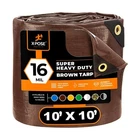 10' X Super Heavy Duty 16 Mil Brown Poly Tarp Cover - Thick... Fast Usa Ship New. Price: $57.18.