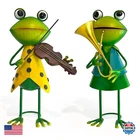 Hongland Frog Metal Yard Art - 3D Outdoor Statue Cute Figurine Ch New. Price: $59.68.